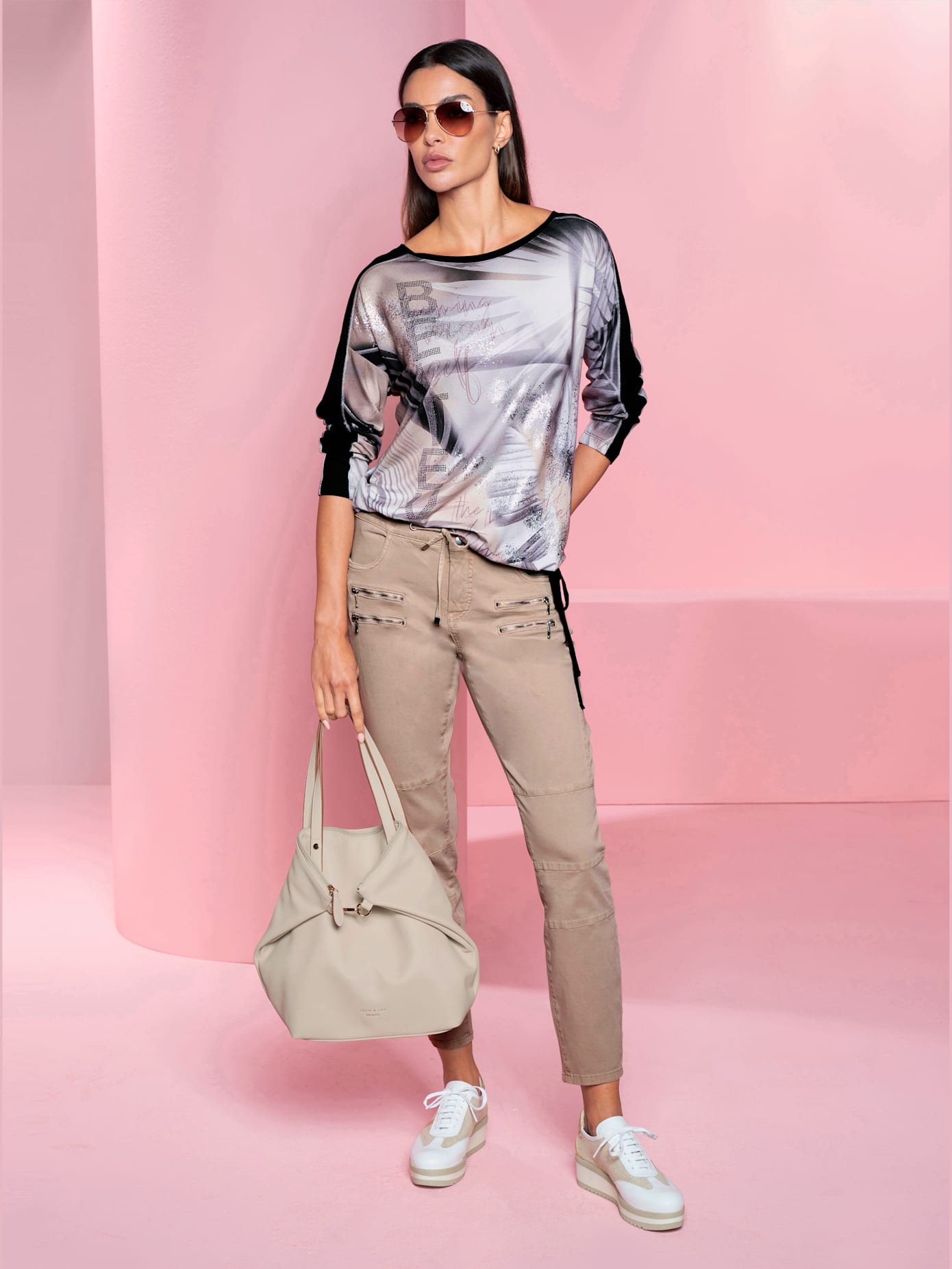 Pantalon glissière sportive