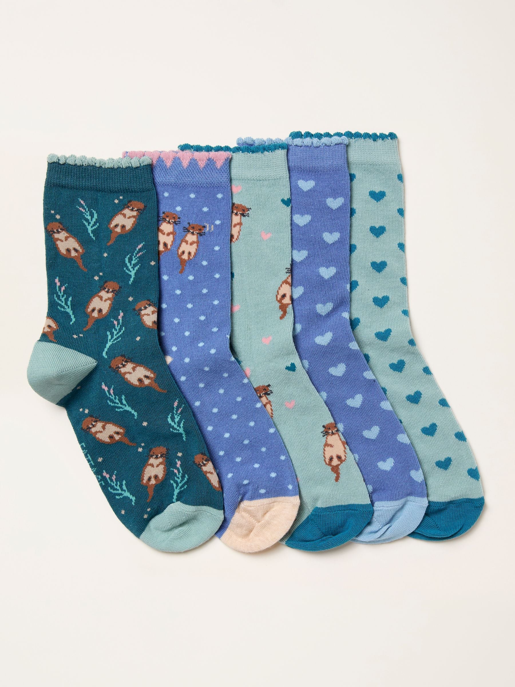 FatFace 5 Pairs of Otter Socks