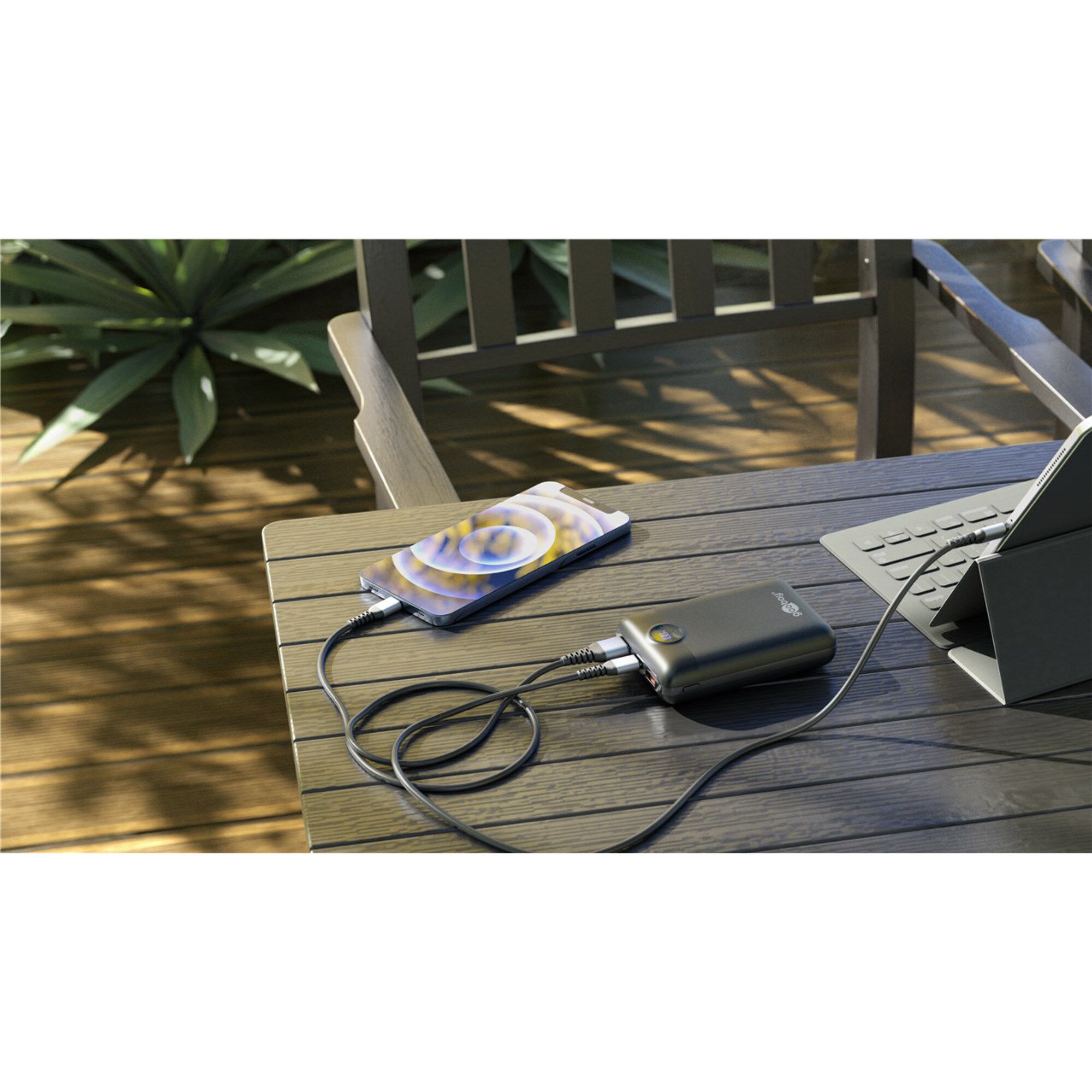 goobay Powerbank Powerbank Kompakt 20.000 mAh