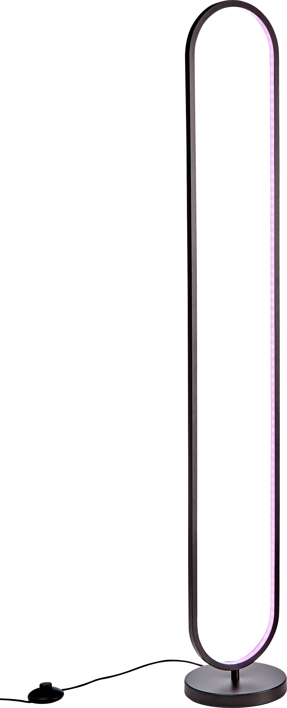 ROVA Stehleuchte - Schwarz / B: 20.0 cm x H: 130.0 cm