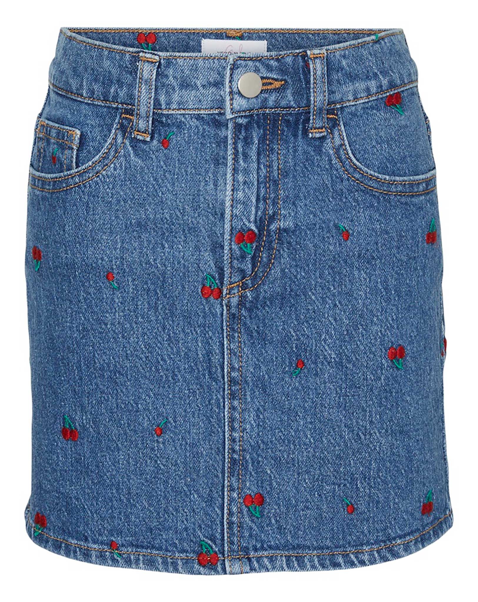 Jeans-Rock VMLINE KIRSCHEN in medium blue denim