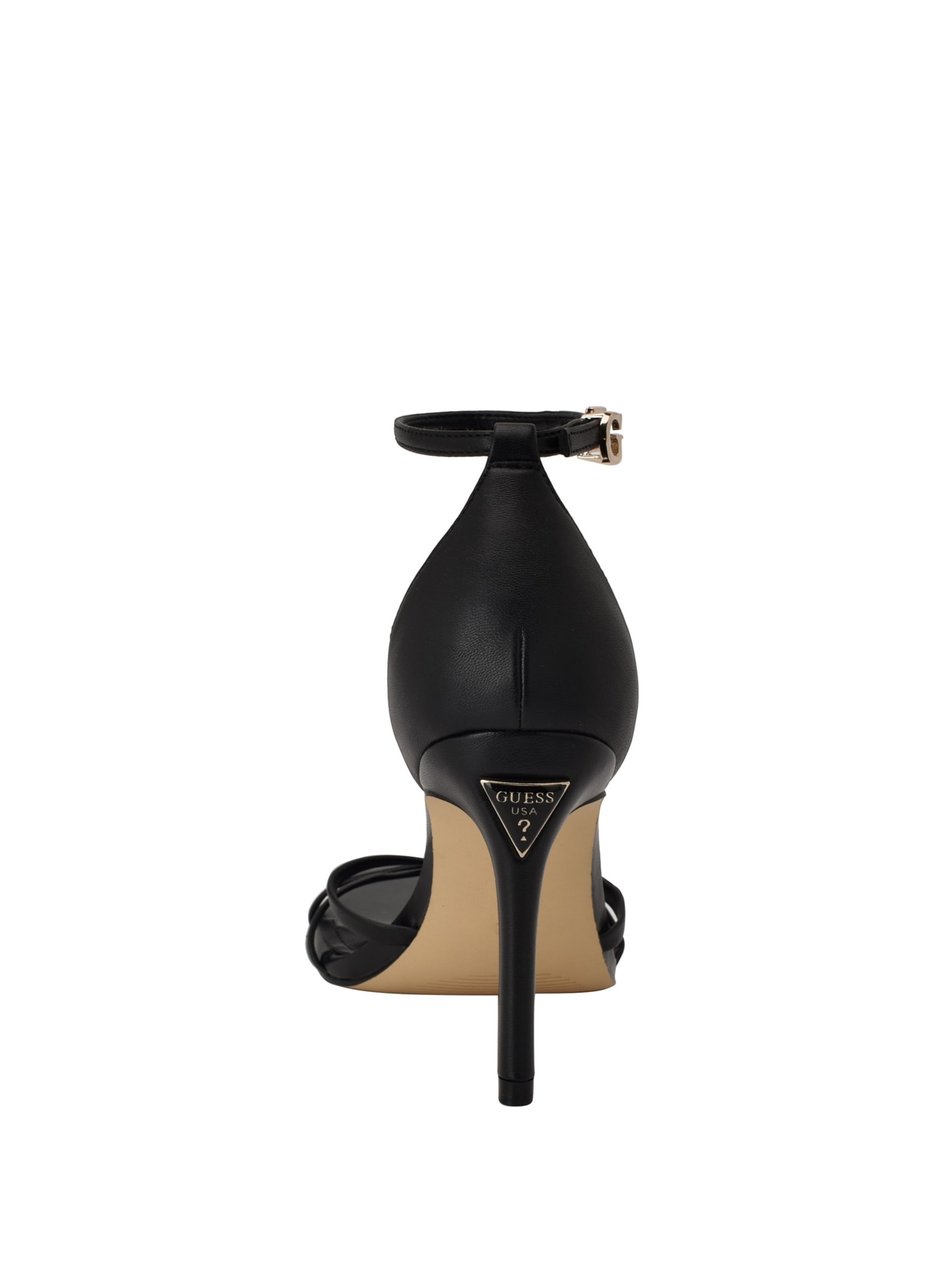 Sapatos de salto agulha com nó de primavera