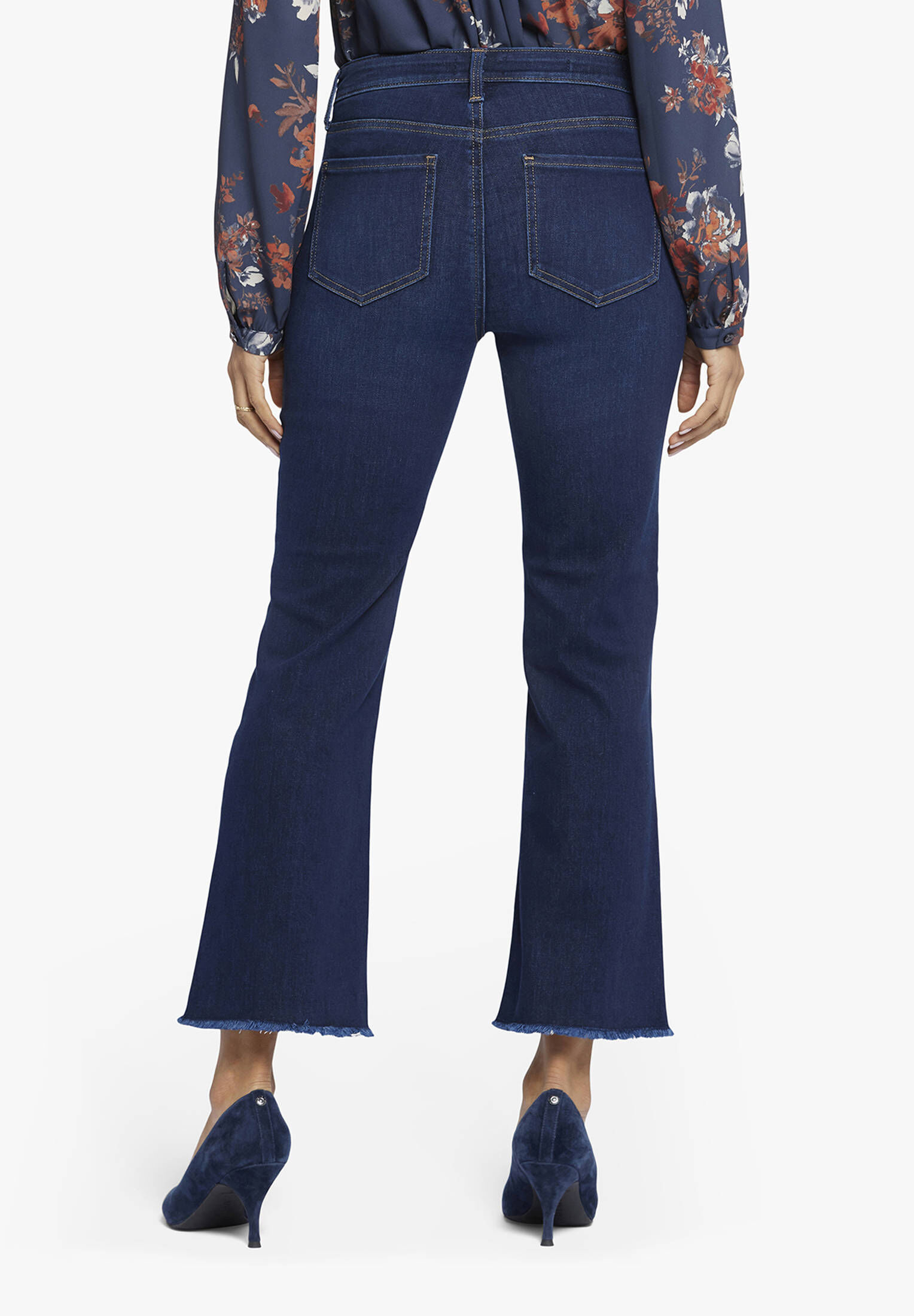NYDJ| Damen Ankle-Jeans Barbara Bootcut Ankle Fray Hem