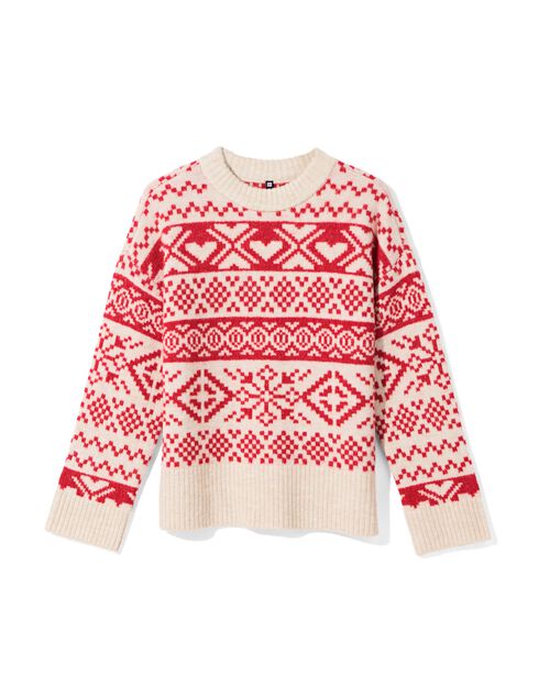 pull en maille femme Gabby rouge