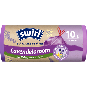 Swirl Vuilniszakken met Vanille-Lavendel 10 liter 14 stuks