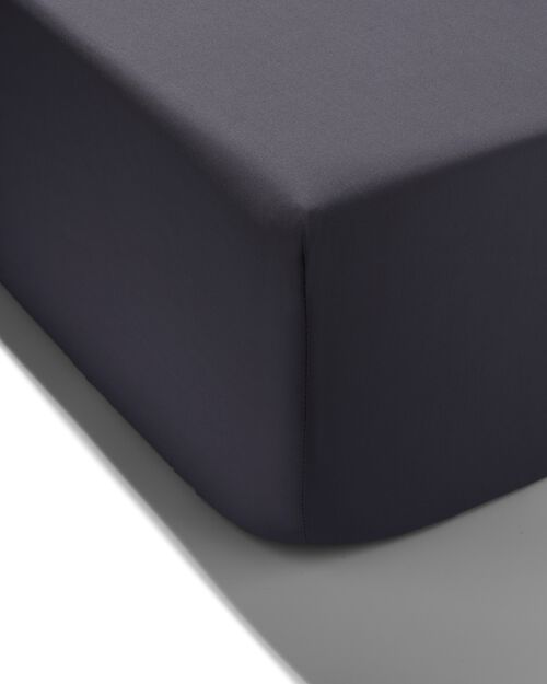 drap-housse coton 80x200 gris foncé