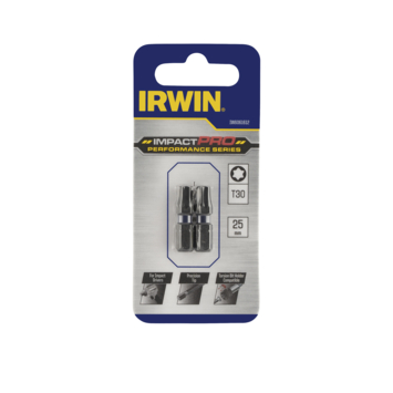 Irwin schroefbitimpact pro T30 25 mm 2 stuks