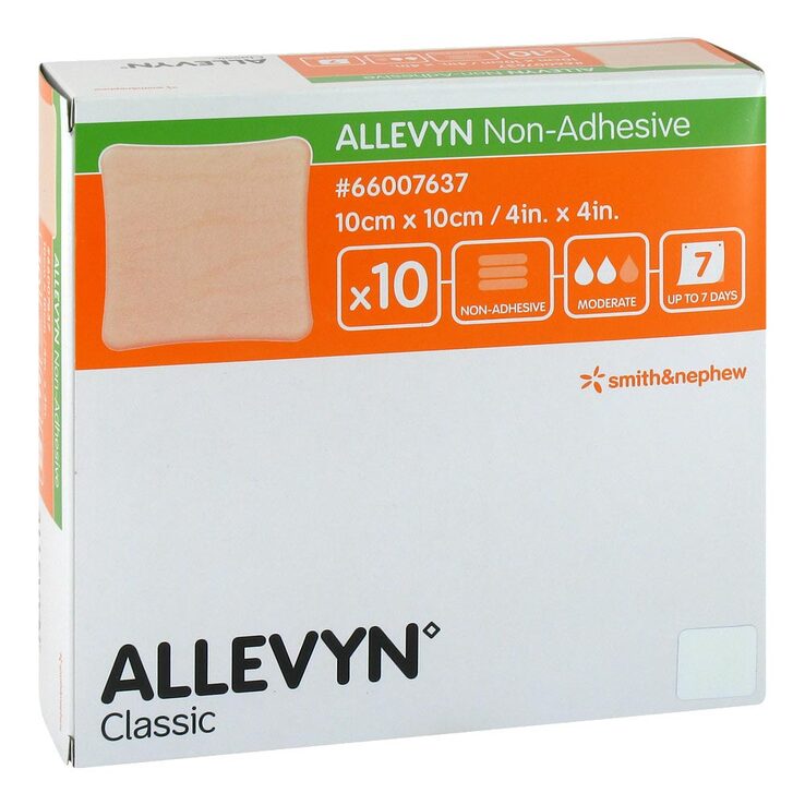 Allevyn non Adhesive 10x10 cm Wundverband, 10 St