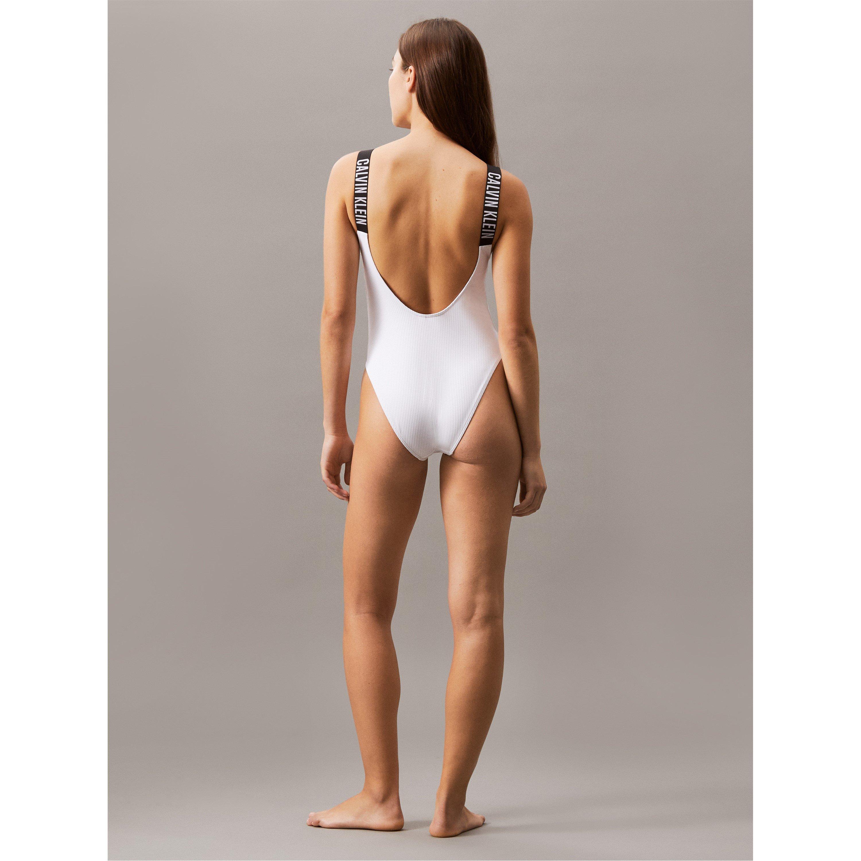Calvin Klein Scoop Back One Piece Swimsuit