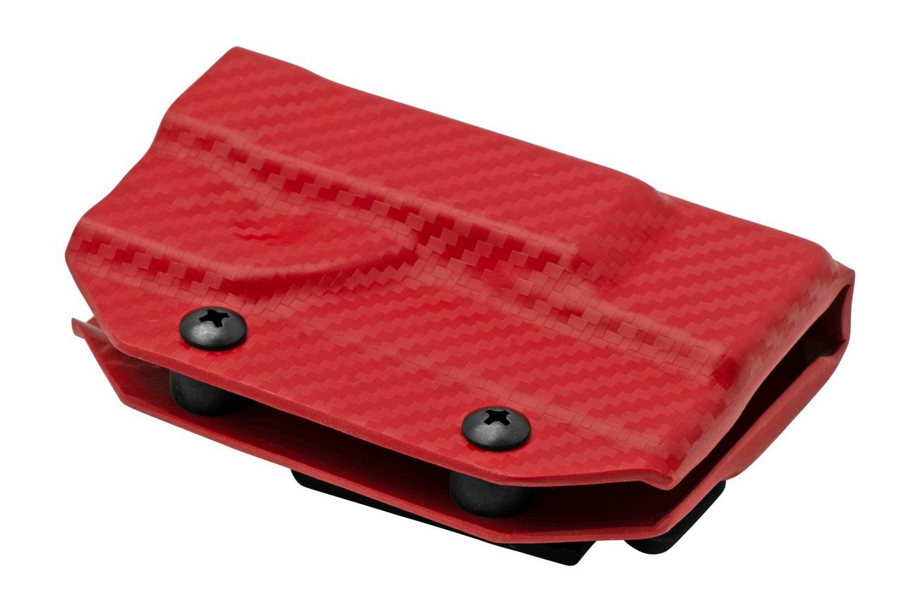 Clip And Carry Kydex Sheath Leatherman Raptor, Carbon Fiber Red LRAPTOR-CF-RED riemholster