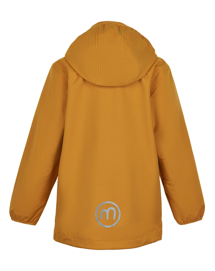 Softshelljacke SOLID 20 mit Kapuze in gelb