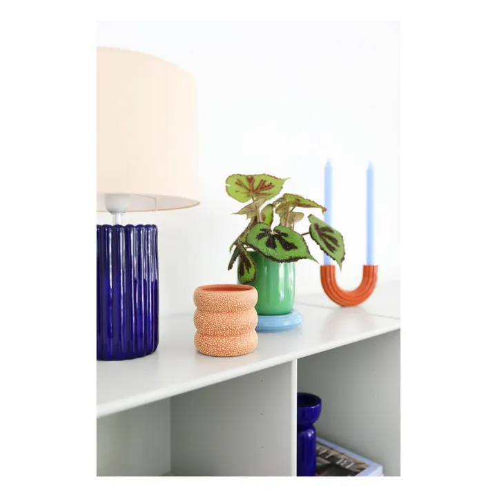&Klevering Bougeoir Churros terracotta | Terracotta