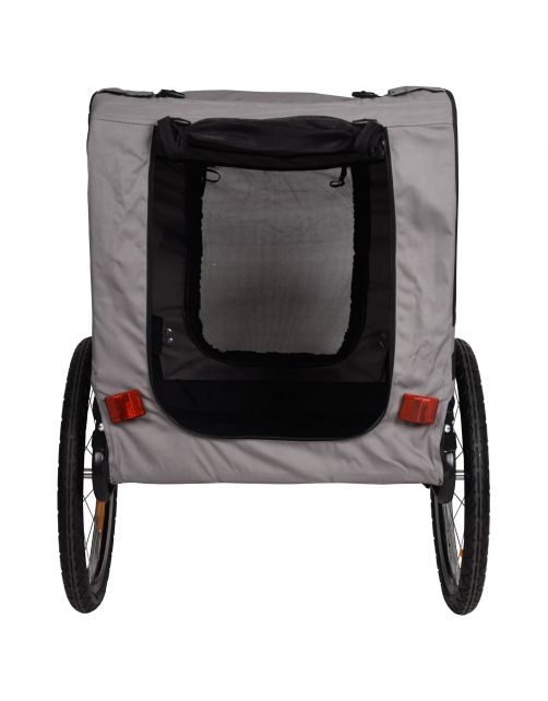 Adori Fietskar - Hondenfietskar - 125x75x95 cm Grijs Zwart