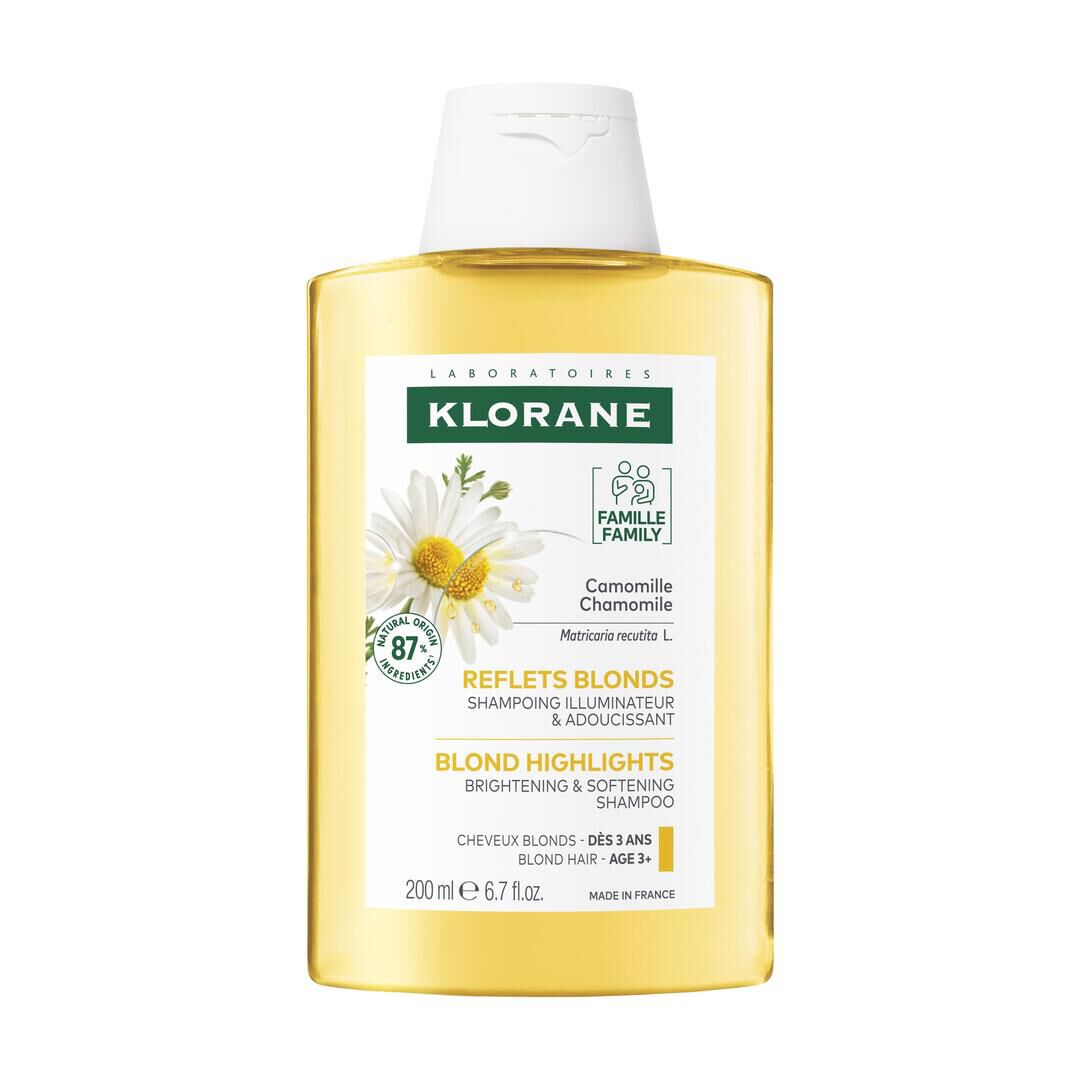 KLORANE  Champô Camomila Reflexos Dourado Cabelo Loiro - 200ml