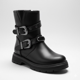 Rocky buckle boots - zwart