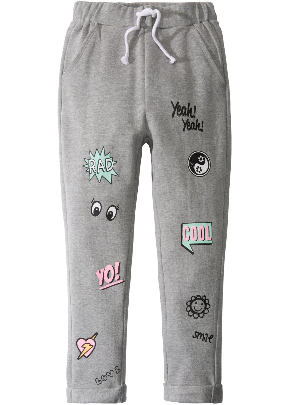 Pantalon sweat décontracté à imprimé BD