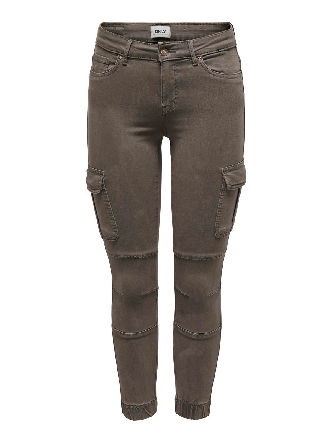 ONLMISSOURI Mittlere Taille Slim Fit Cargo-Hose Falcon