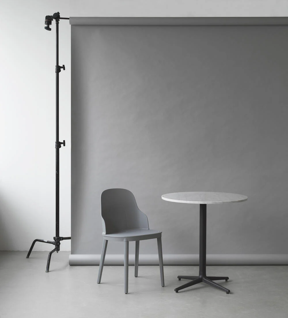 Normann Copenhagen  Allez stol, m/betræk Canvas - grå/egetræ
