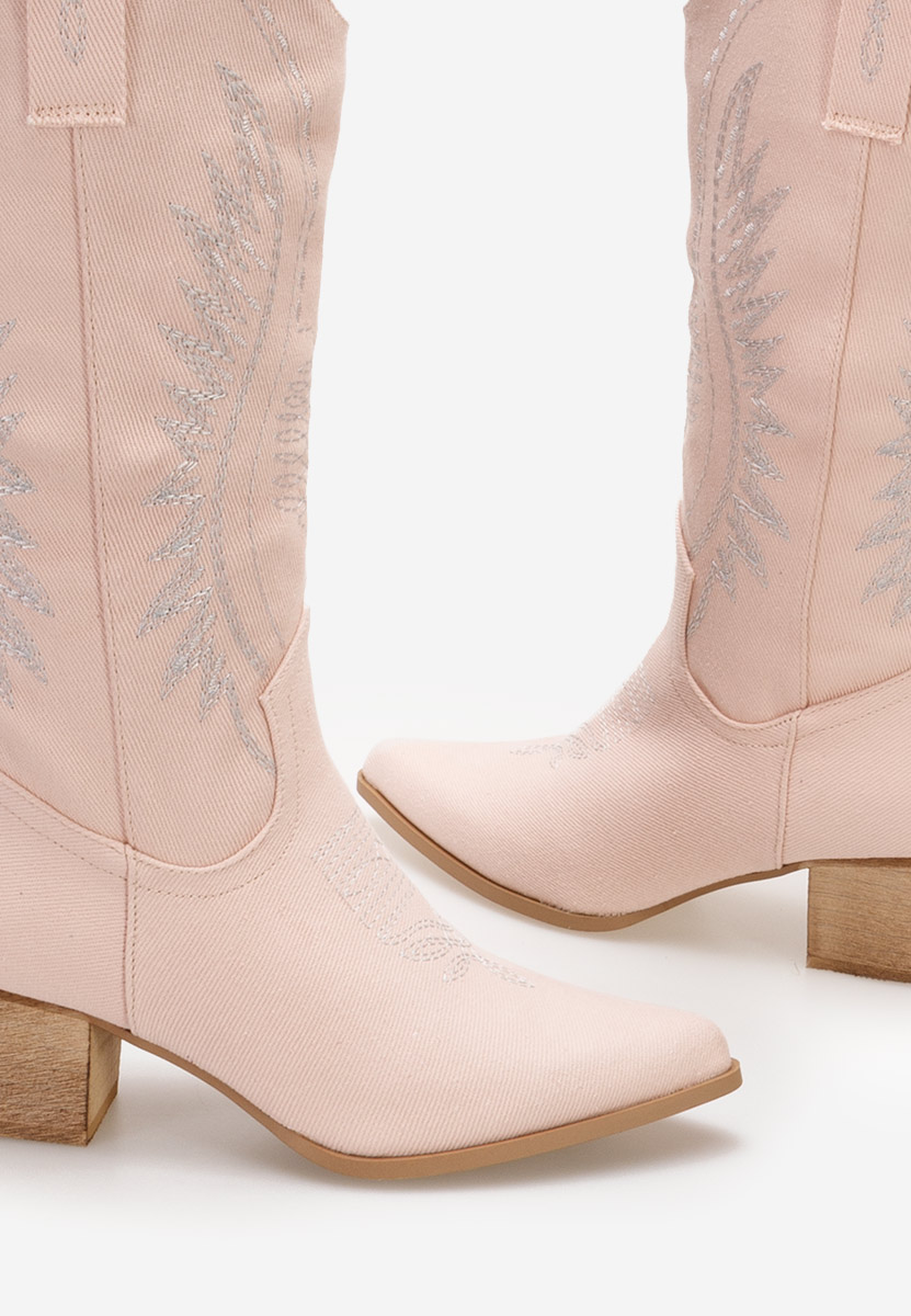 Bottes cowboy femme roses Liisa
