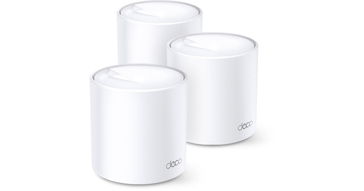 TP-LinkDeco X60 V3.2 mesh router  (Wit, 3 stuks, 2.4 GHz / 5 GHz Dual-band)