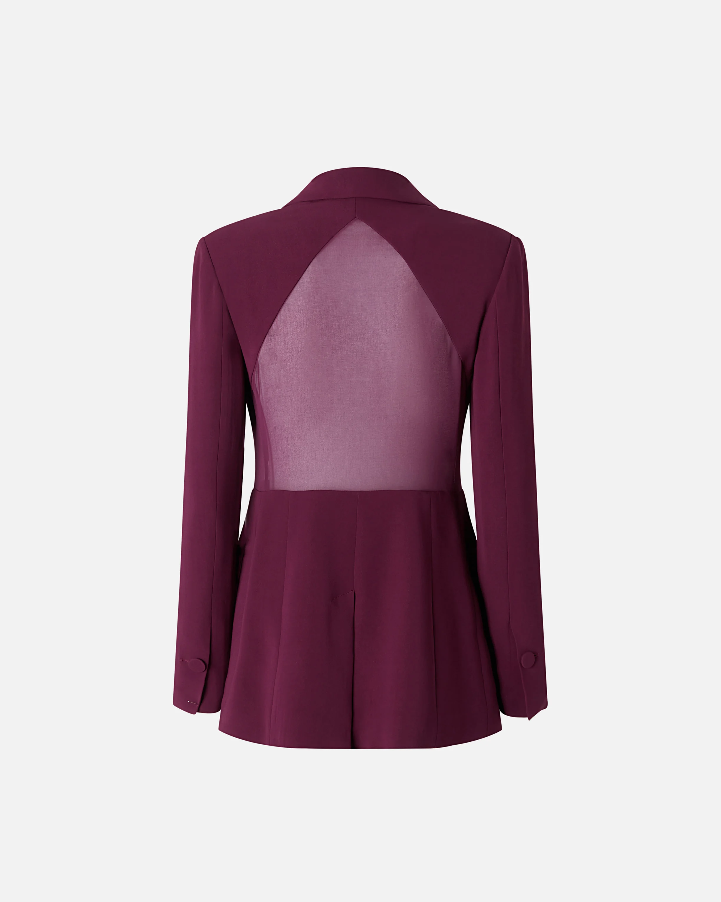 Blazer avec empiècement au dos | Rouge