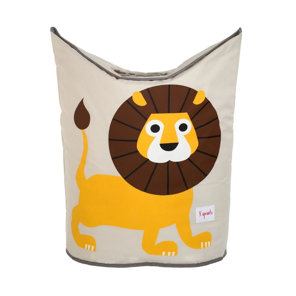 3 Sprouts - Laundry Hamper - Yellow Lion