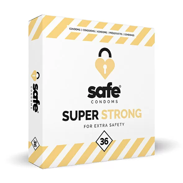 SAFE kondomer, Super Strong for Extra Safety - 36 stk.