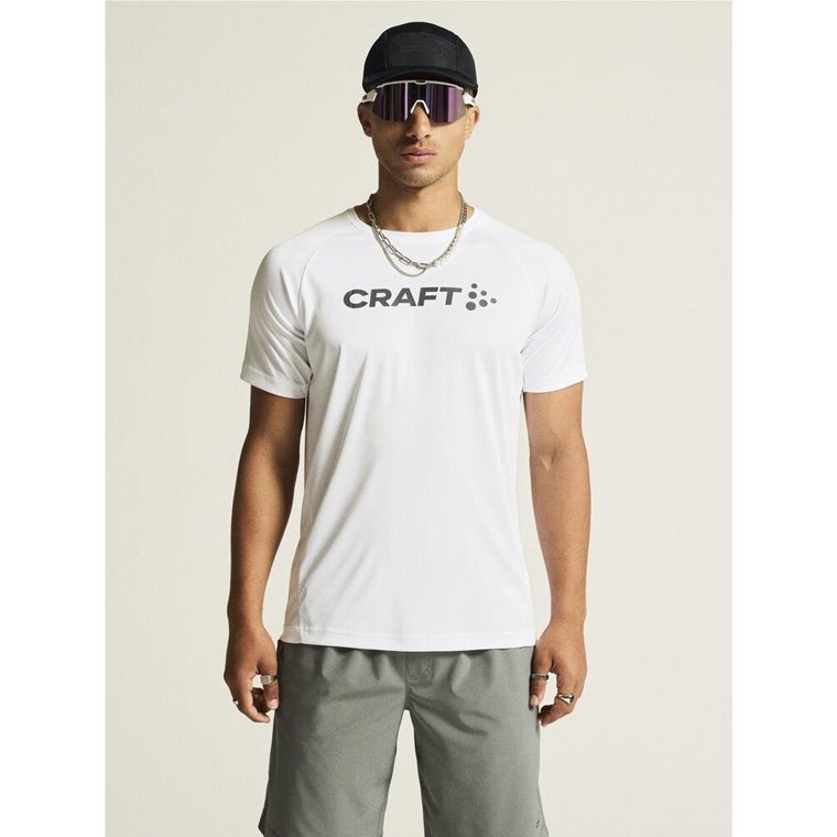 Craft CORE ESSENCE LOGO TEE M White/Granite