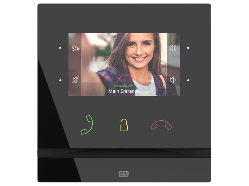 2N Innensprechstelle Indoor Compact  Schwarz 2N Indoor Compact IP Innensprechstelle