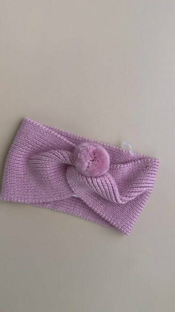 Pannebånd med dusk – 100% Merino | Hodebånd Pompon