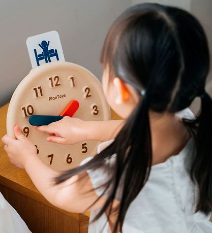 PlanToys Holzspielzeug - Uhr aus Leder - Holz