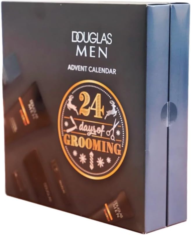 DOUGLAS Adventskalender 2025 Männer Beauty -EXKLUSIV EDITION- 24 Pflege Beauty Kosmetik Advent Kalender für den Mann, Weihnachtskalender Wert 140 €, Herren