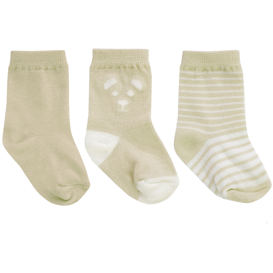 JACKY Babysocken 3er Pack beige