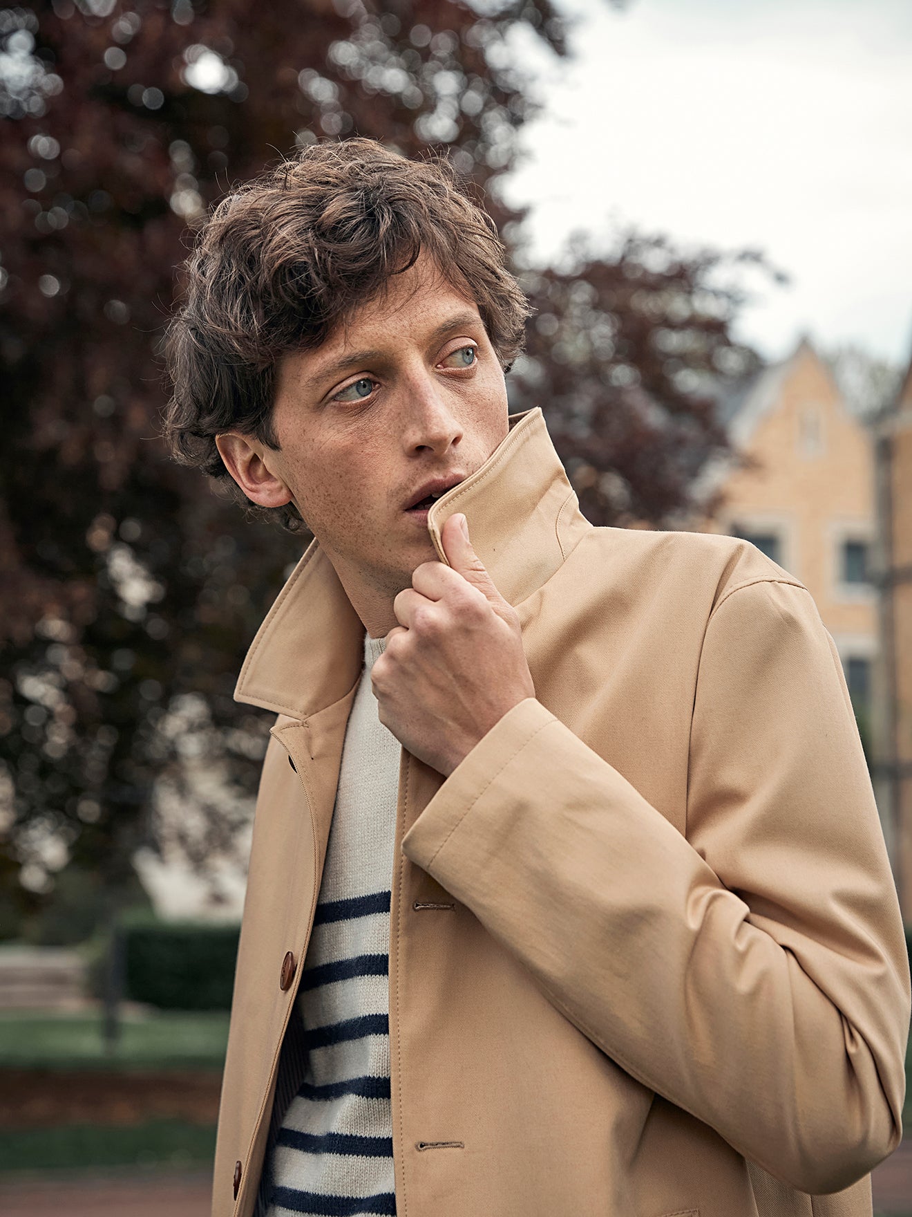Manteau Car Coat twill homme
