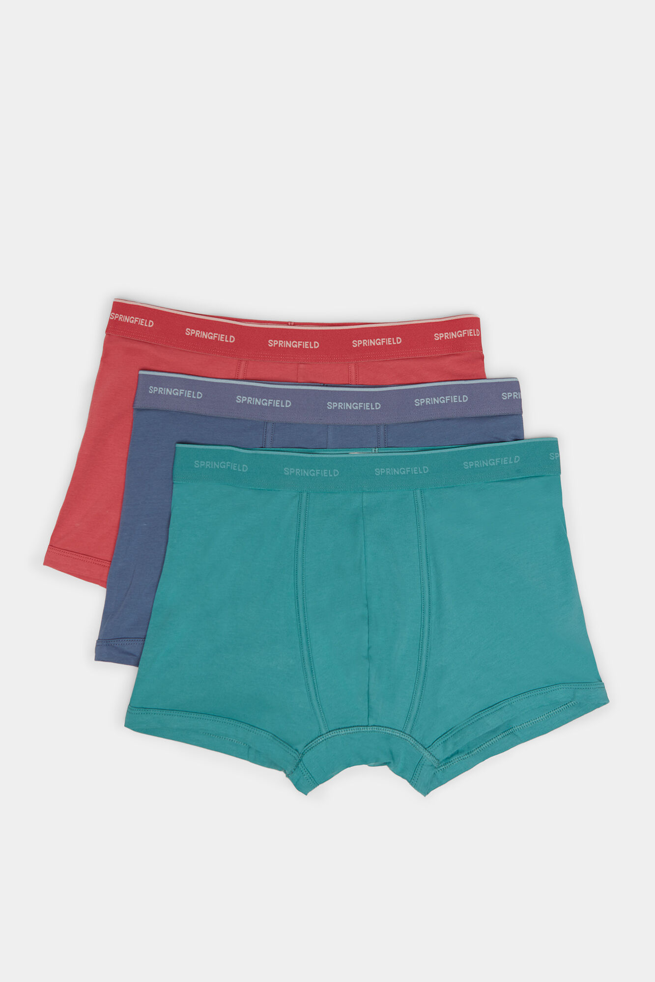 Pacote com 3 cuecas boxer básicas - rosa