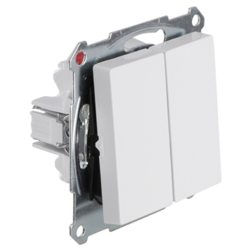 Schneider Merten System-M Wissel/ Wisselschakelaar Actief Wit
