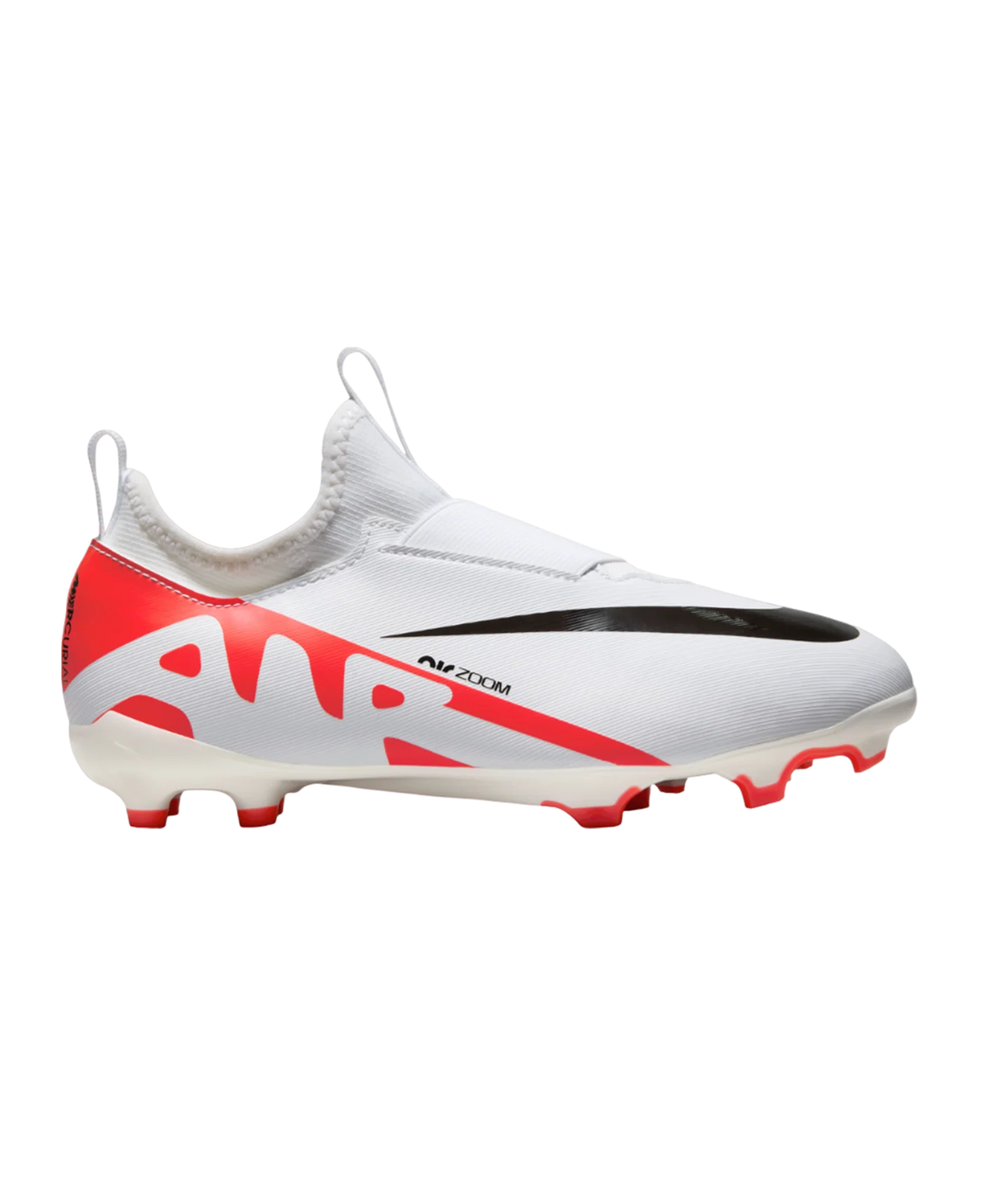 Nike Jr Air Zoom Mercurial Vapor XV Academy FG/MG Ready Kids Rot Weiss Schwarz F600