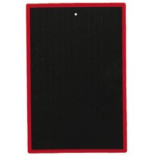Ardoise wonday plastique 16x24cm 1 face quadrillee 1   face unie coloris noir