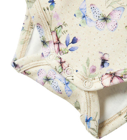 Name It Body L/Æ - NbfBela - Peyote Melange m. Schmetterlinge