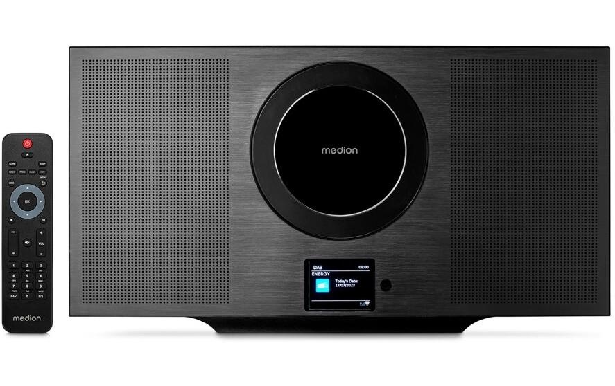 Medion® Stereoanlage »P66348 Schwarz« (Bluetooth Digitalradio (DAB+) | FM-Tuner | Internetradio )