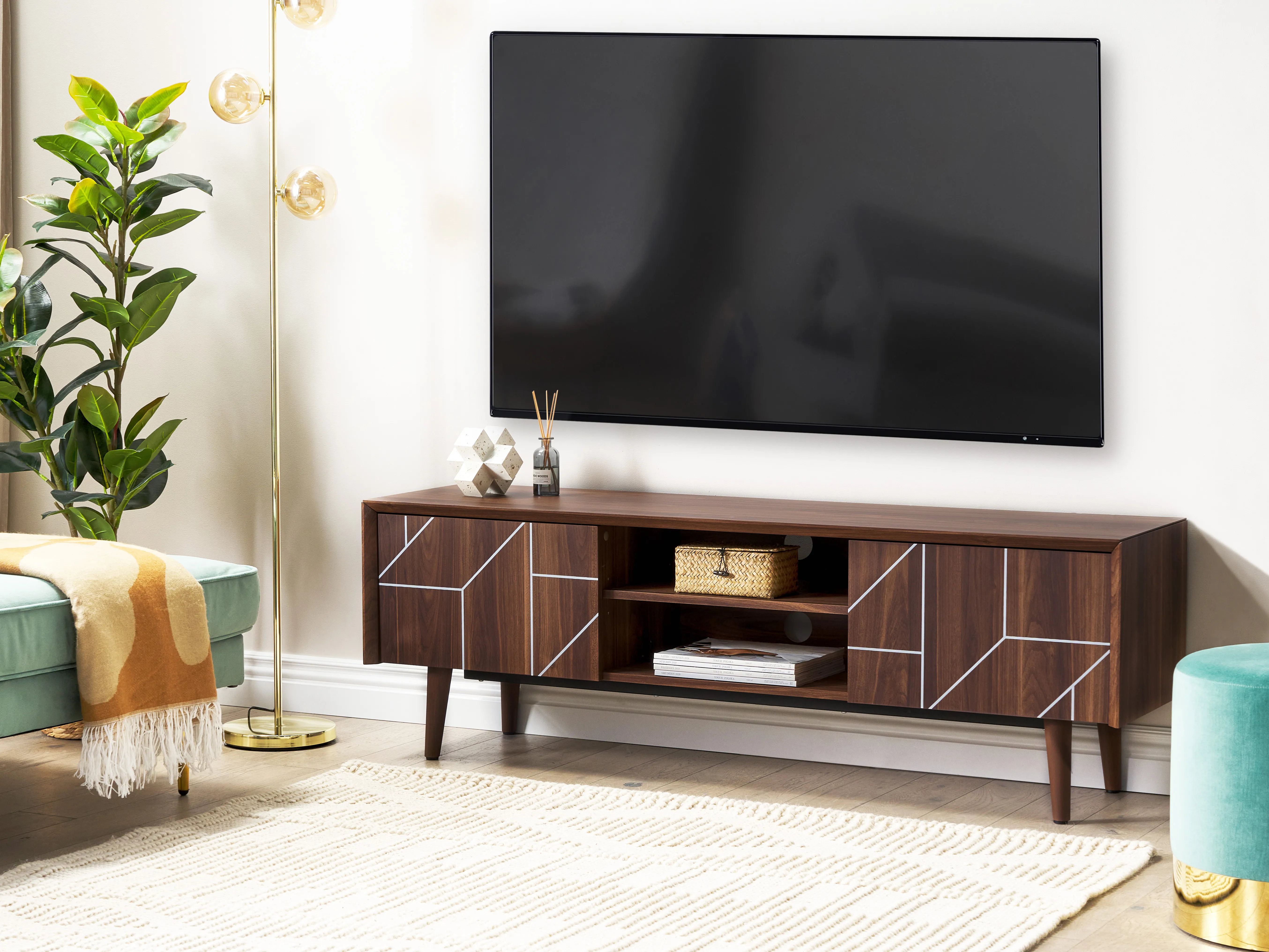 TV-meubel FRANKLIN Donkerbruin