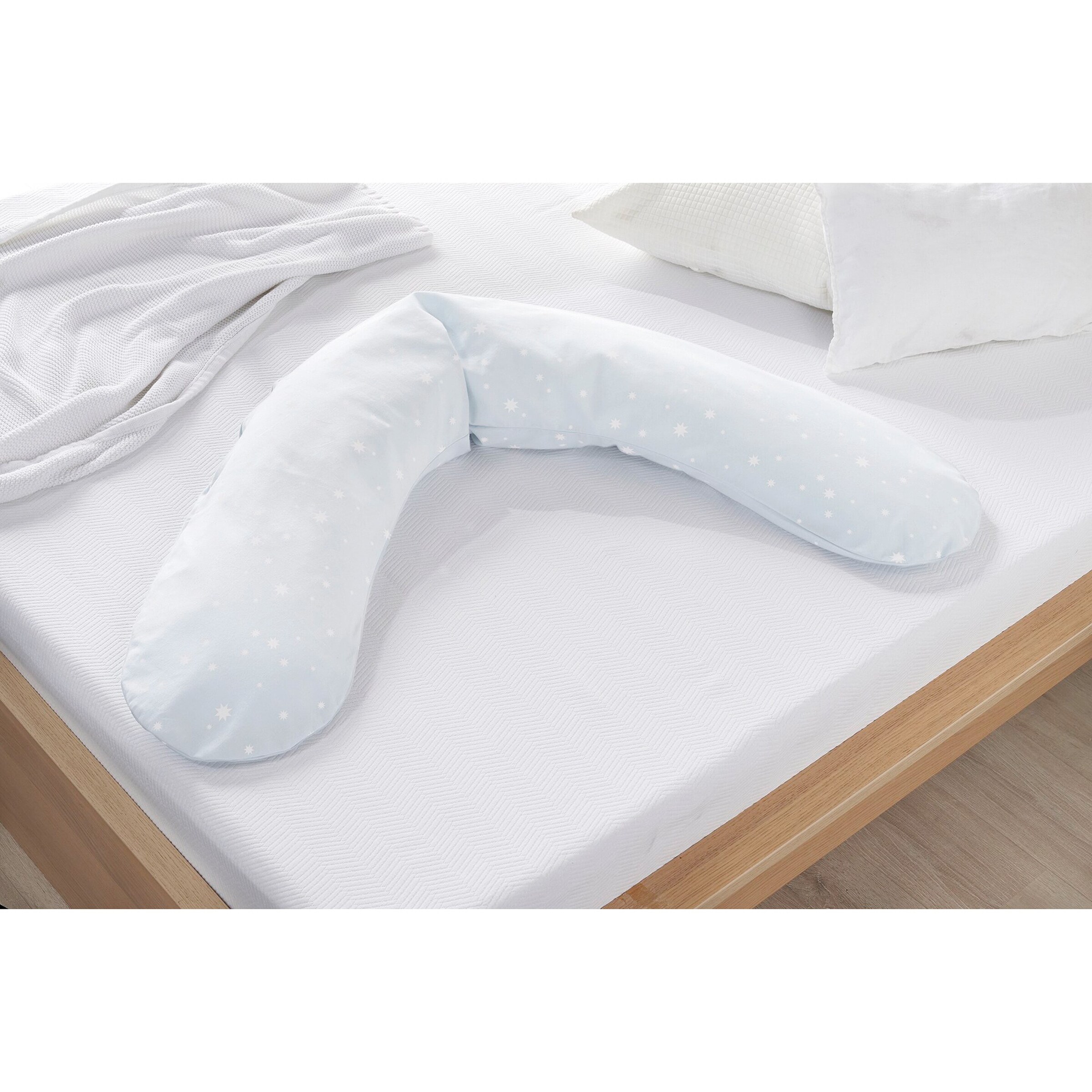 Theraline - DODO Stillkissen 170 cm Sternchen blau