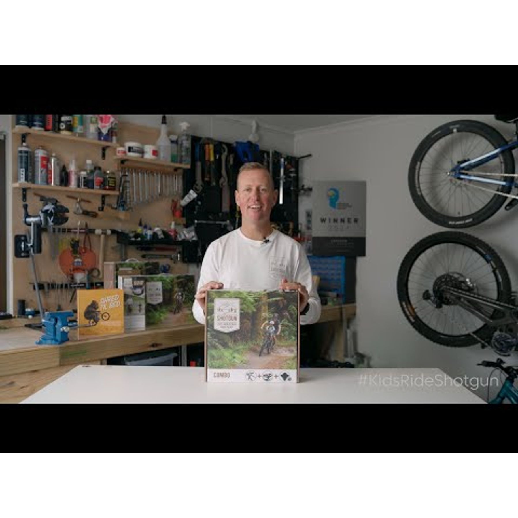 Kids Ride Shotgun Combo MTB Zadel Op Stang