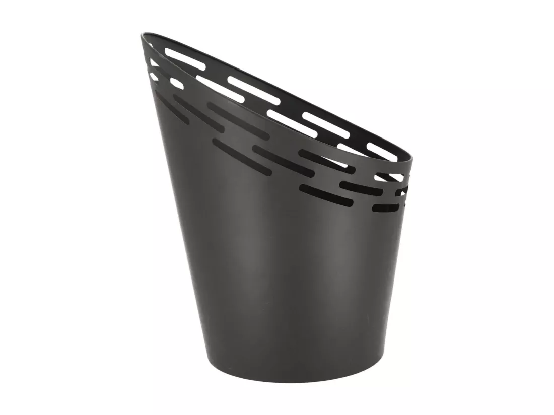 Braséro avec bandes découpées au laser en fer Noir