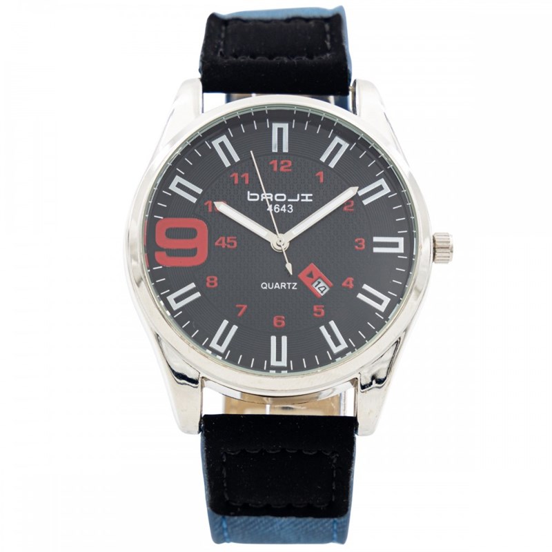 Montre Homme CHTIME bracelet Cuir Bleu