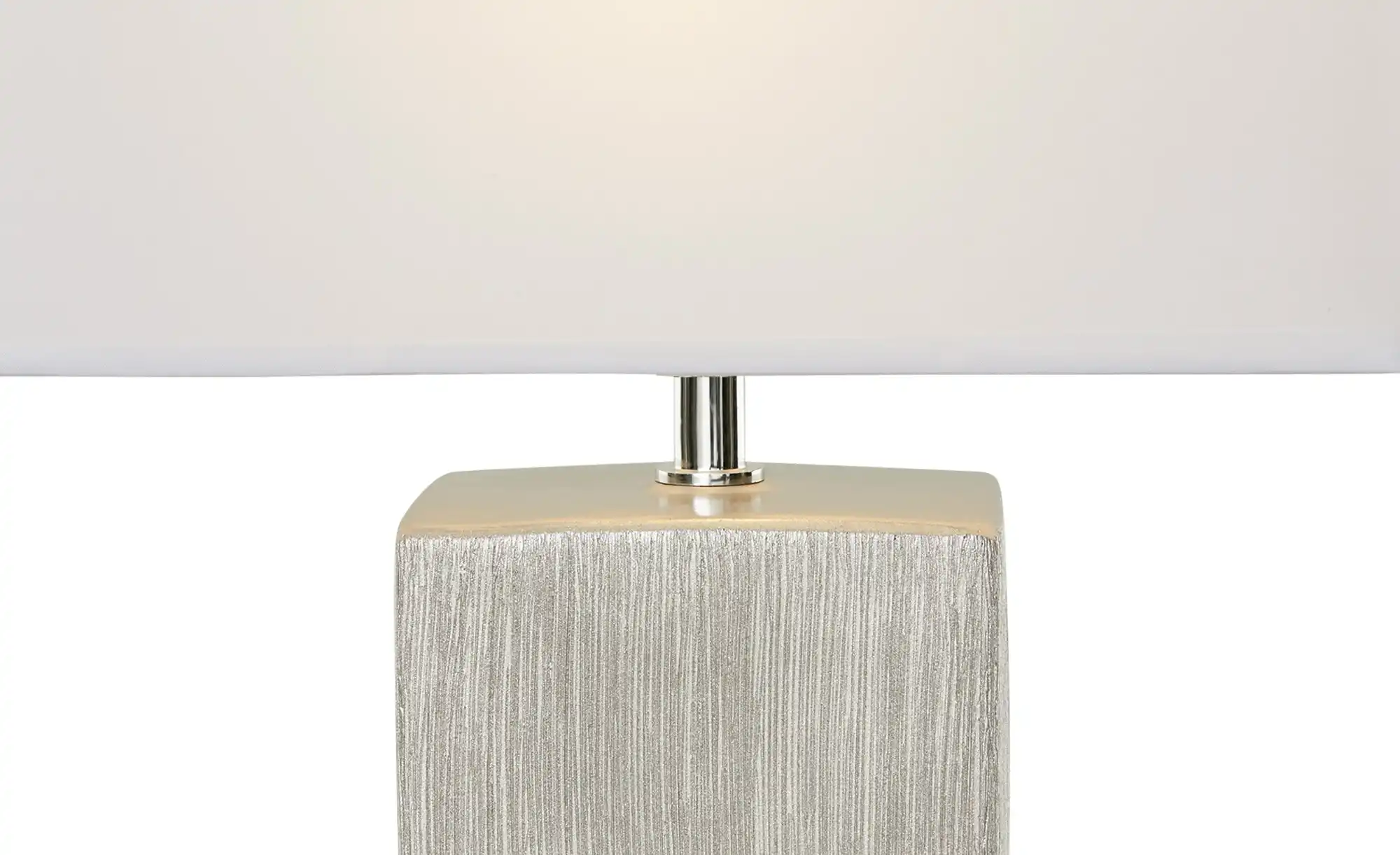 Fischer-Honsel Tischleuchte, 1-flammig, Keramik silber antik