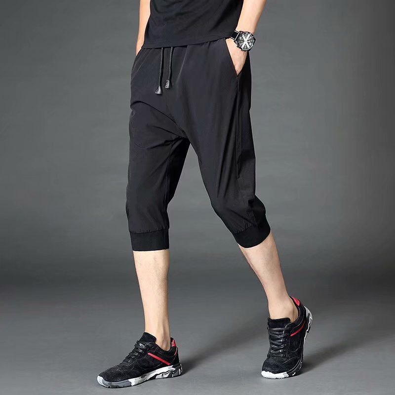 Acrius - Slim-cut cropped broek