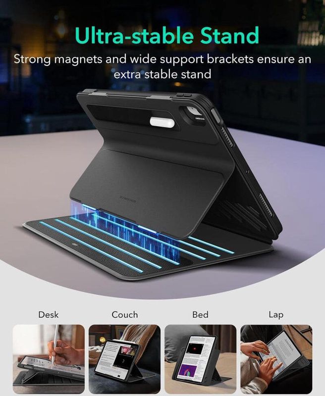 ESR - Shift Magnetic Case - Tablethoes - Zwart - Voor iPad Air 11 (2024), Air 10.9 (2020, 2022)