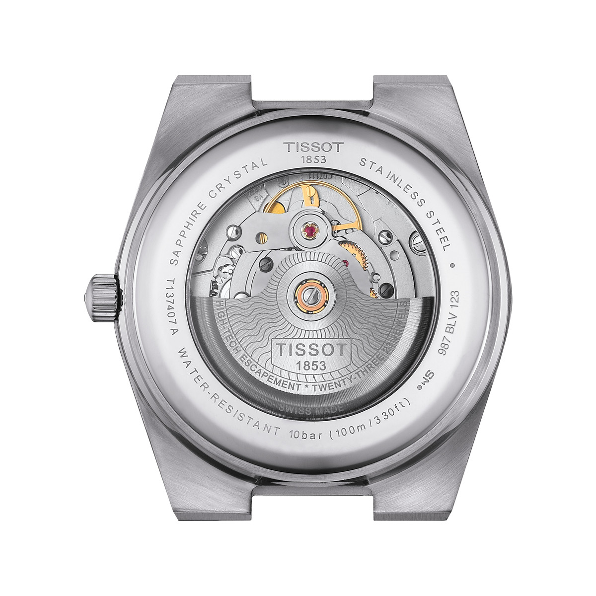 Montre TISSOT T-classic homme automatique, bracelet acier inoxydable