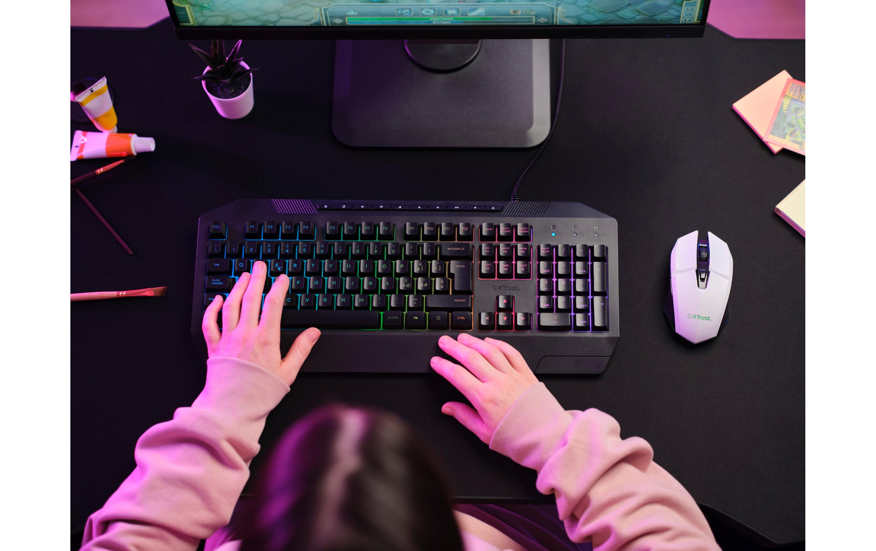 Gaming-Maus GXT110 Felox WeissPrzäzise Gaming Maus mit LED-Beleuchtung